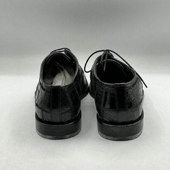 NEW David Eden Mens Crocodile Dress Shoes Black SZ 9 main image 11